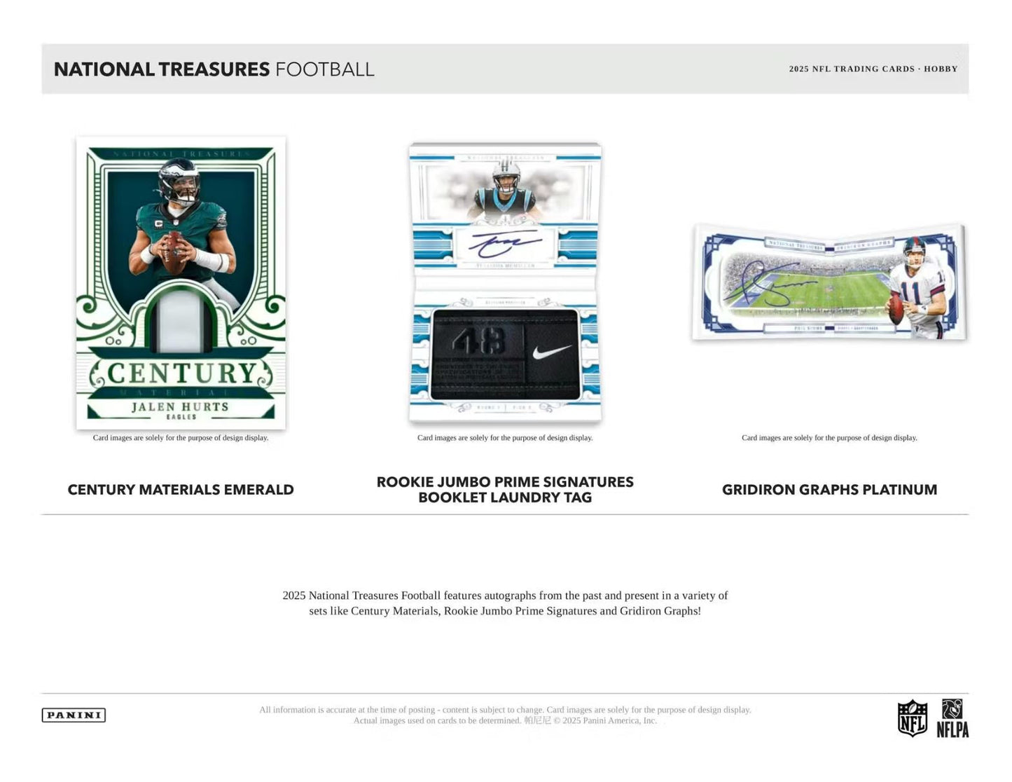 2025 Panini National Treasures Football Hobby Box