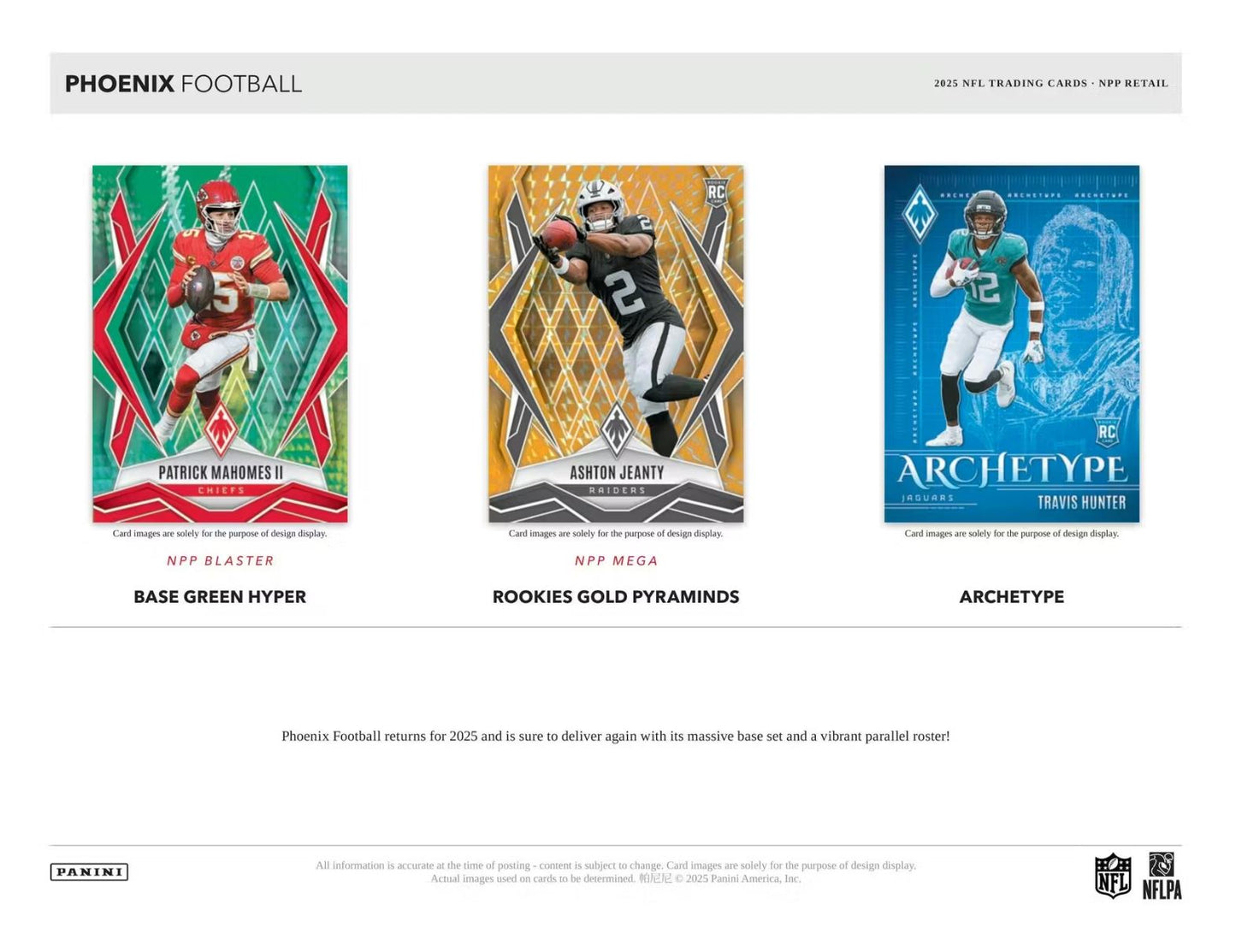 2025 Panini Phoenix Football Mega Box