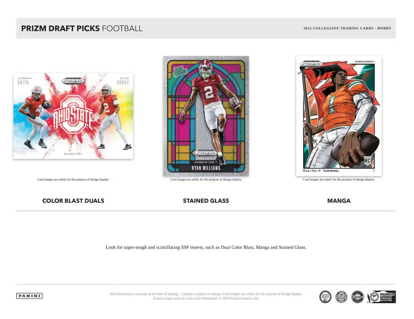 2025 Panini Prizm Draft Picks Football Hobby Box