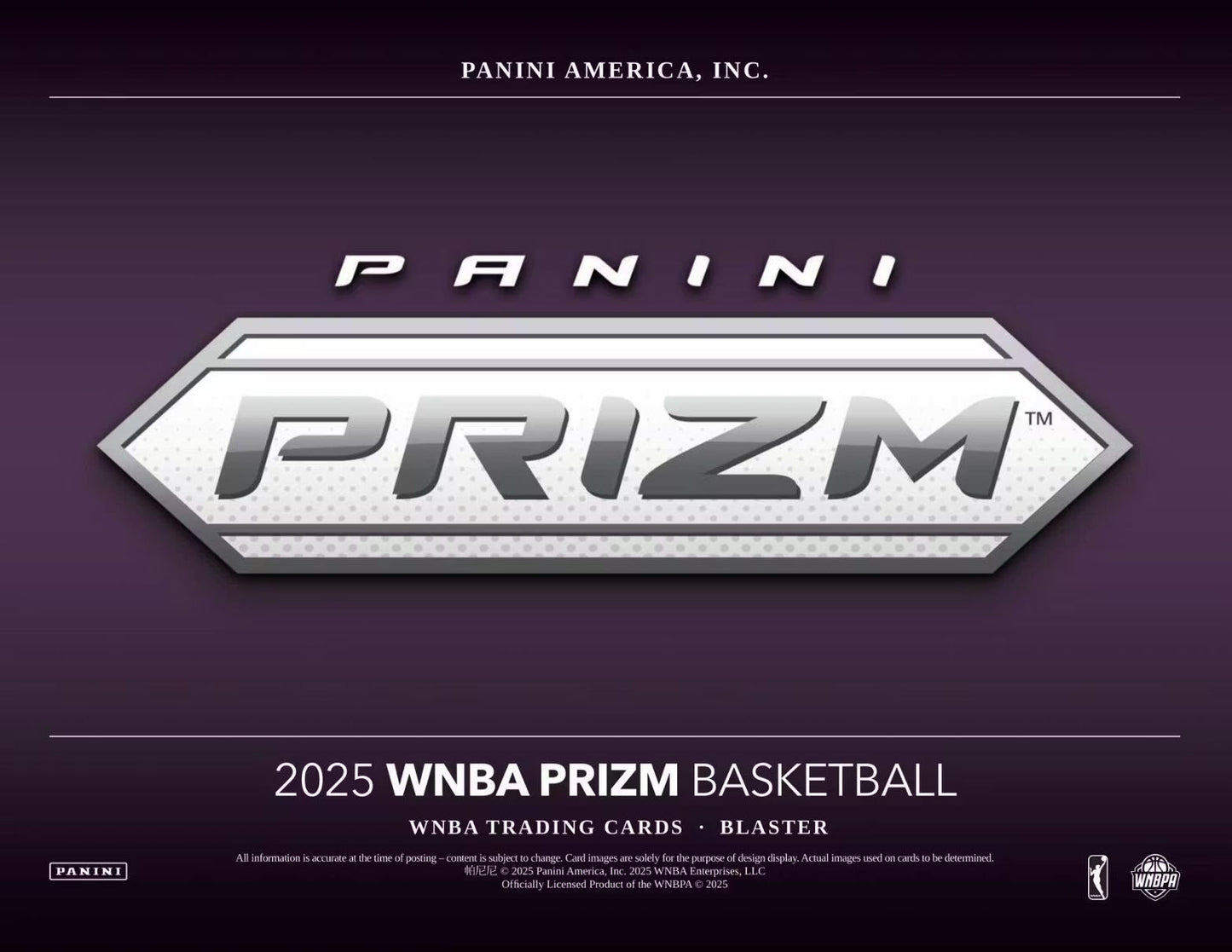 2025 Panini Prizm WNBA Basketball Blaster Box (Ice Prizm's)