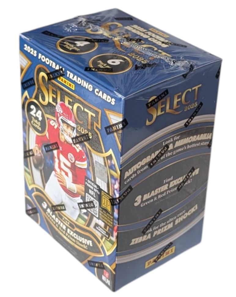 2025 Panini Select Football Hobby Blaster Box (Green & Red Prizm Shock)