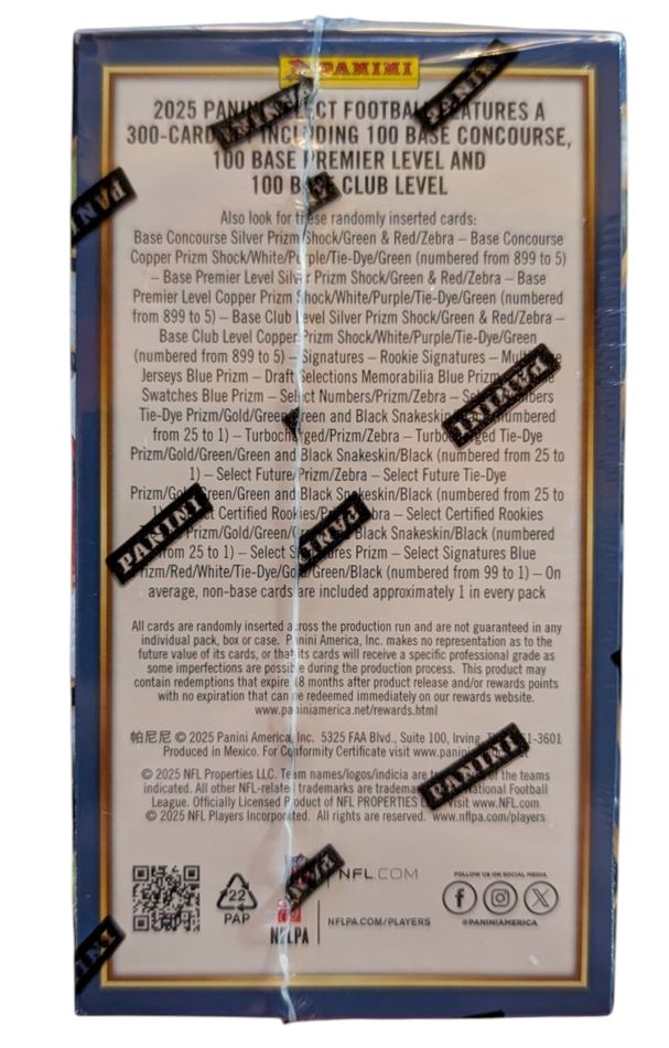 2025 Panini Select Football Hobby Blaster Box (Green & Red Prizm Shock)
