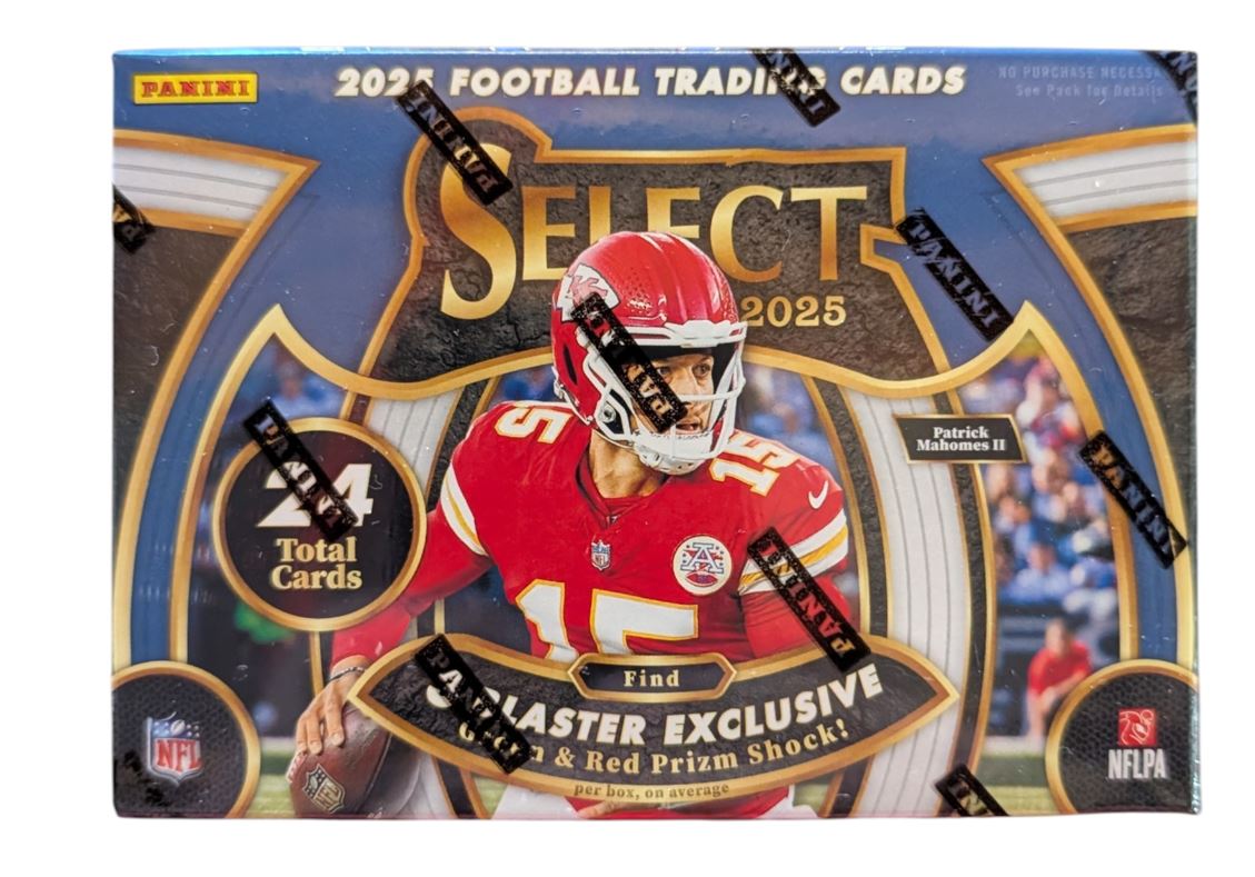 2025 Panini Select Football Hobby Blaster Box (Green & Red Prizm Shock)