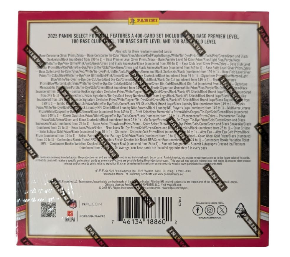 2025 Panini Select Football Hobby Box