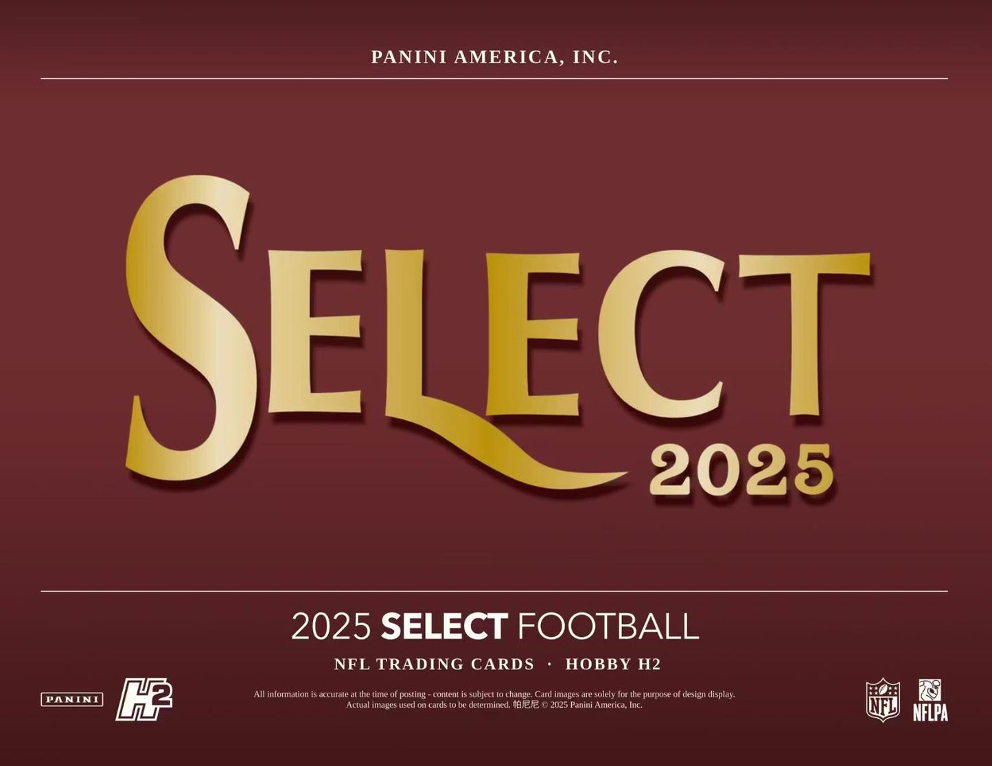 2025 Panini Select Football Hobby H2 Box
