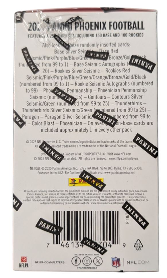 2025 Panini Phoenix Football Hobby Blaster Box