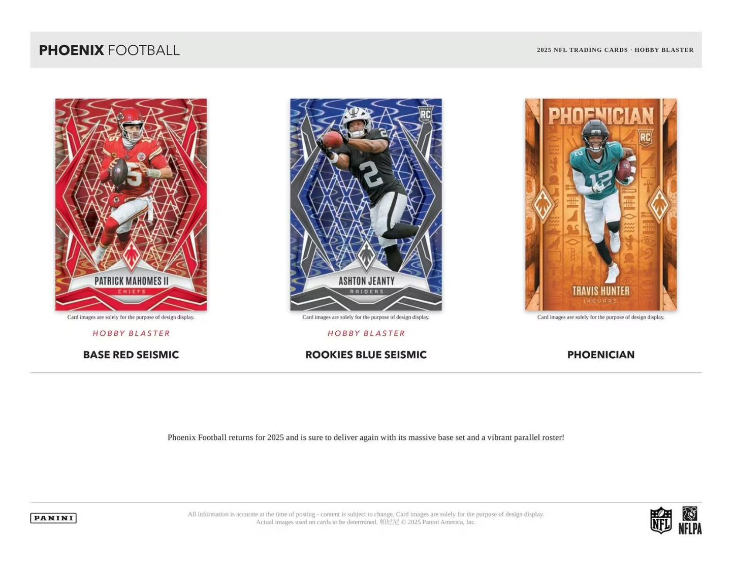 2025 Panini Phoenix Football Hobby Blaster Box