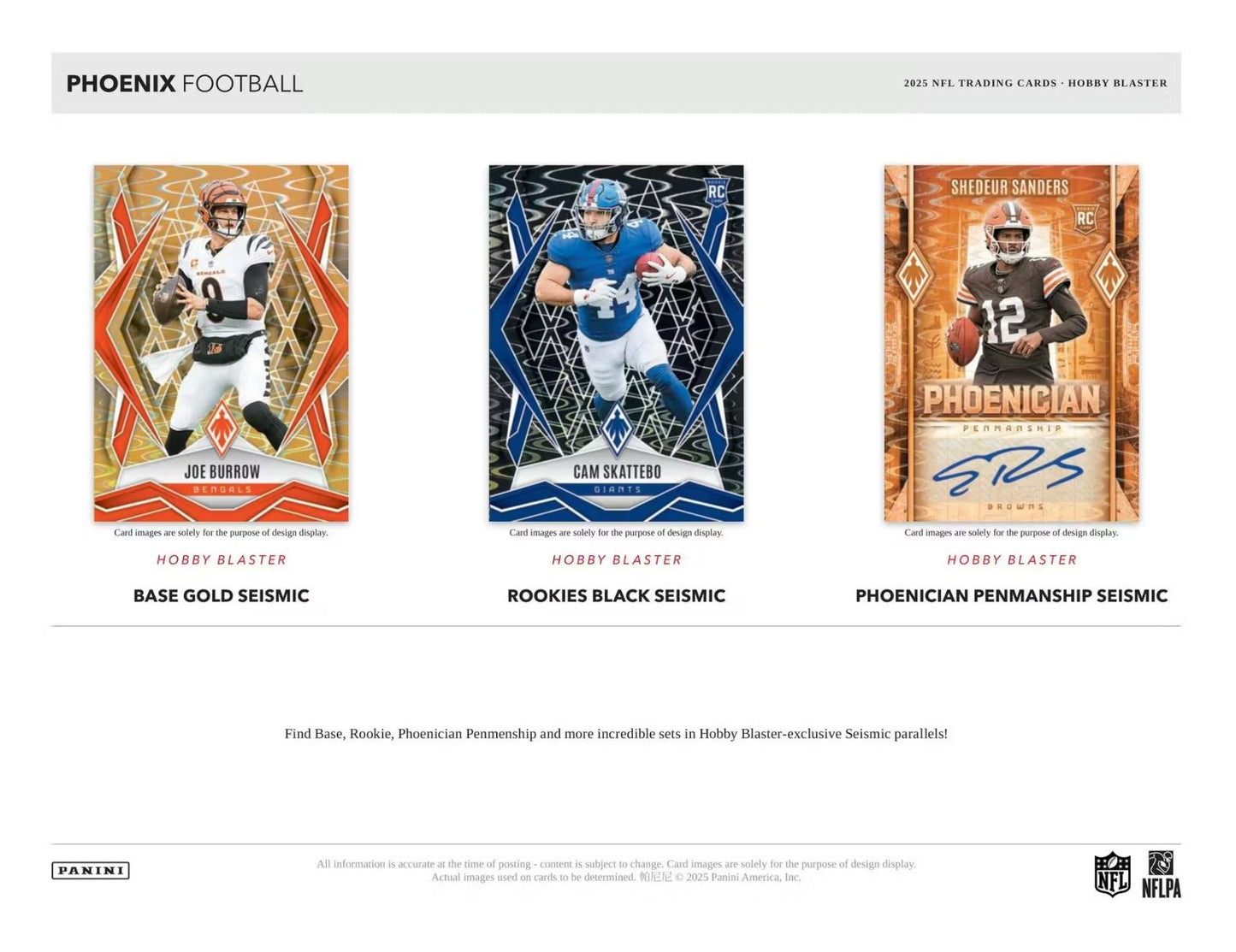 2025 Panini Phoenix Football Hobby Blaster Box