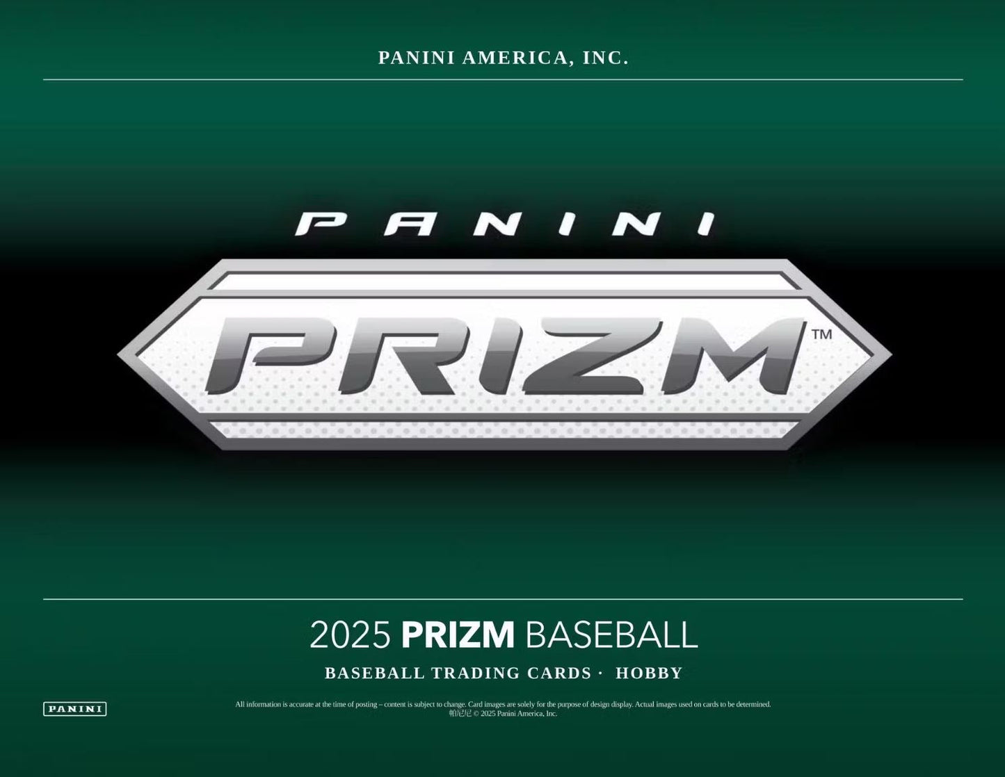 2025 Panini Prizm Baseball Hobby Box