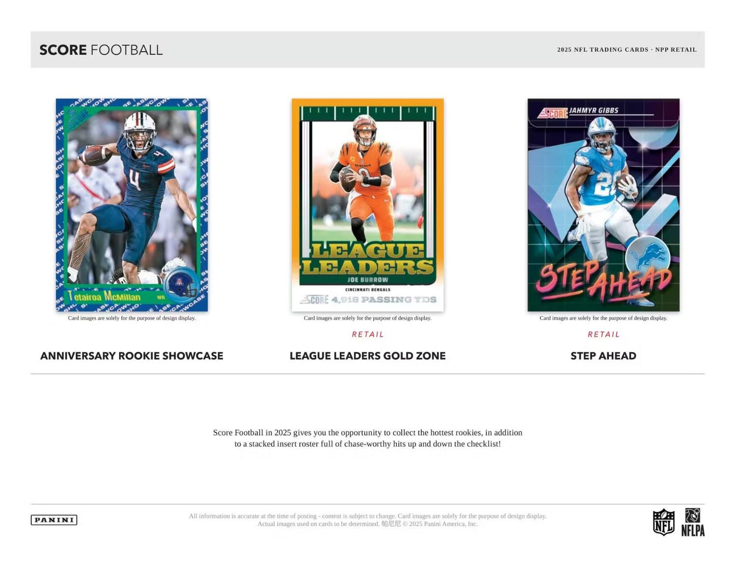 2025 Panini Score Football Mega Box