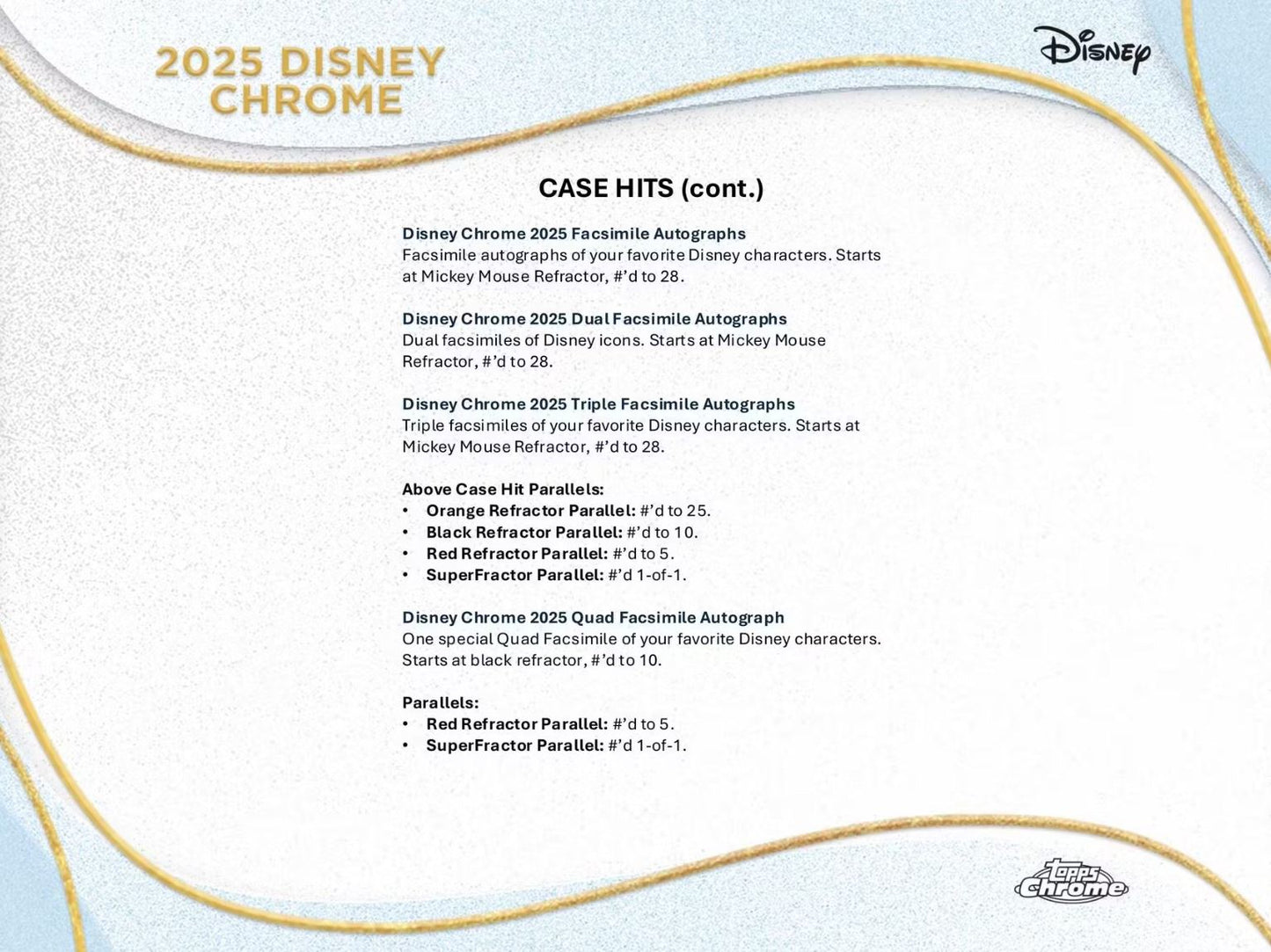 2025 Topps Chrome Disney Blaster Box