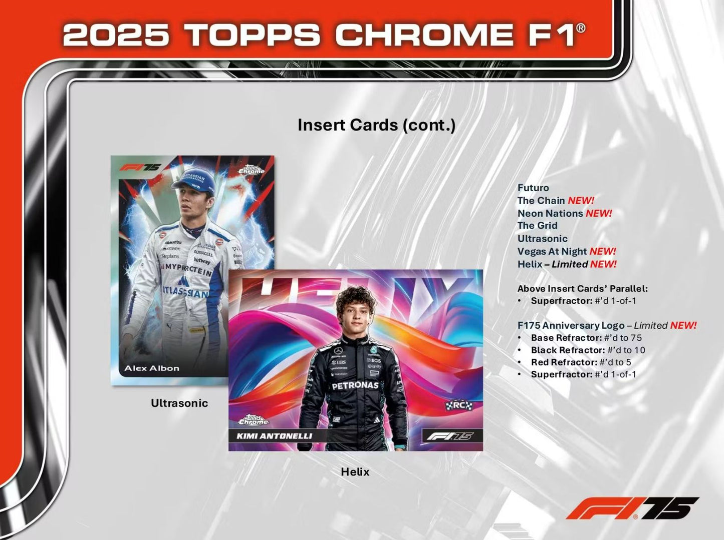 2025 Topps Chrome Formula 1 Hobby Box