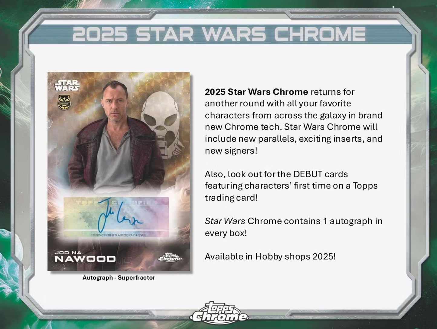 2025 Topps Chrome Star Wars Blaster Box