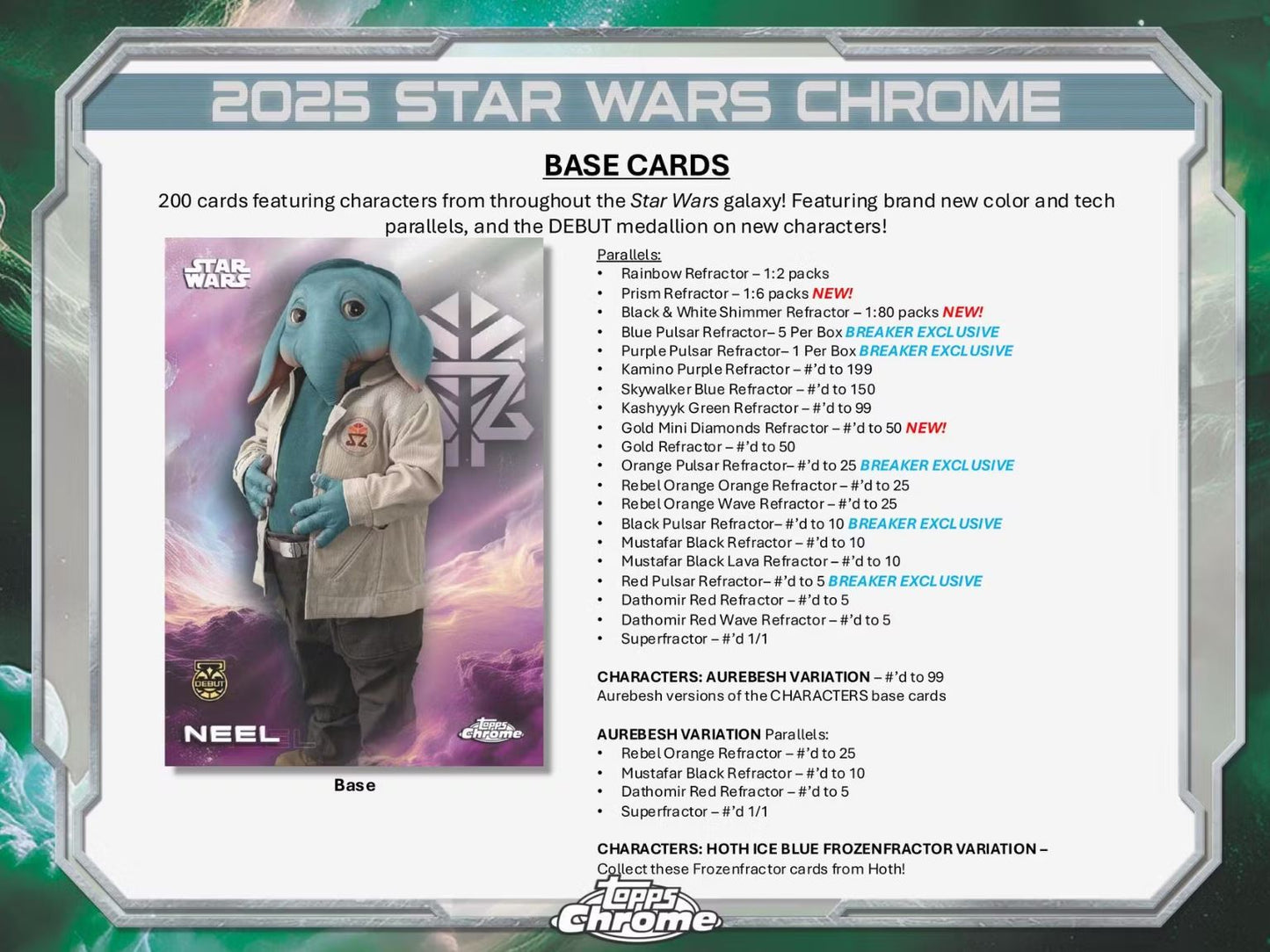 2025 Topps Chrome Star Wars Blaster Box