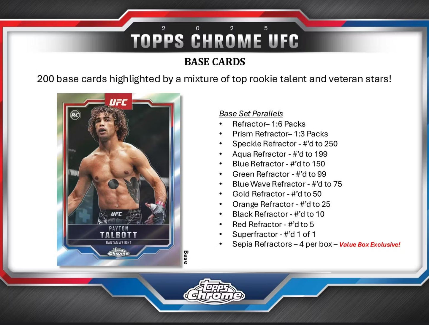 2025 Topps Chrome UFC Blaster Box