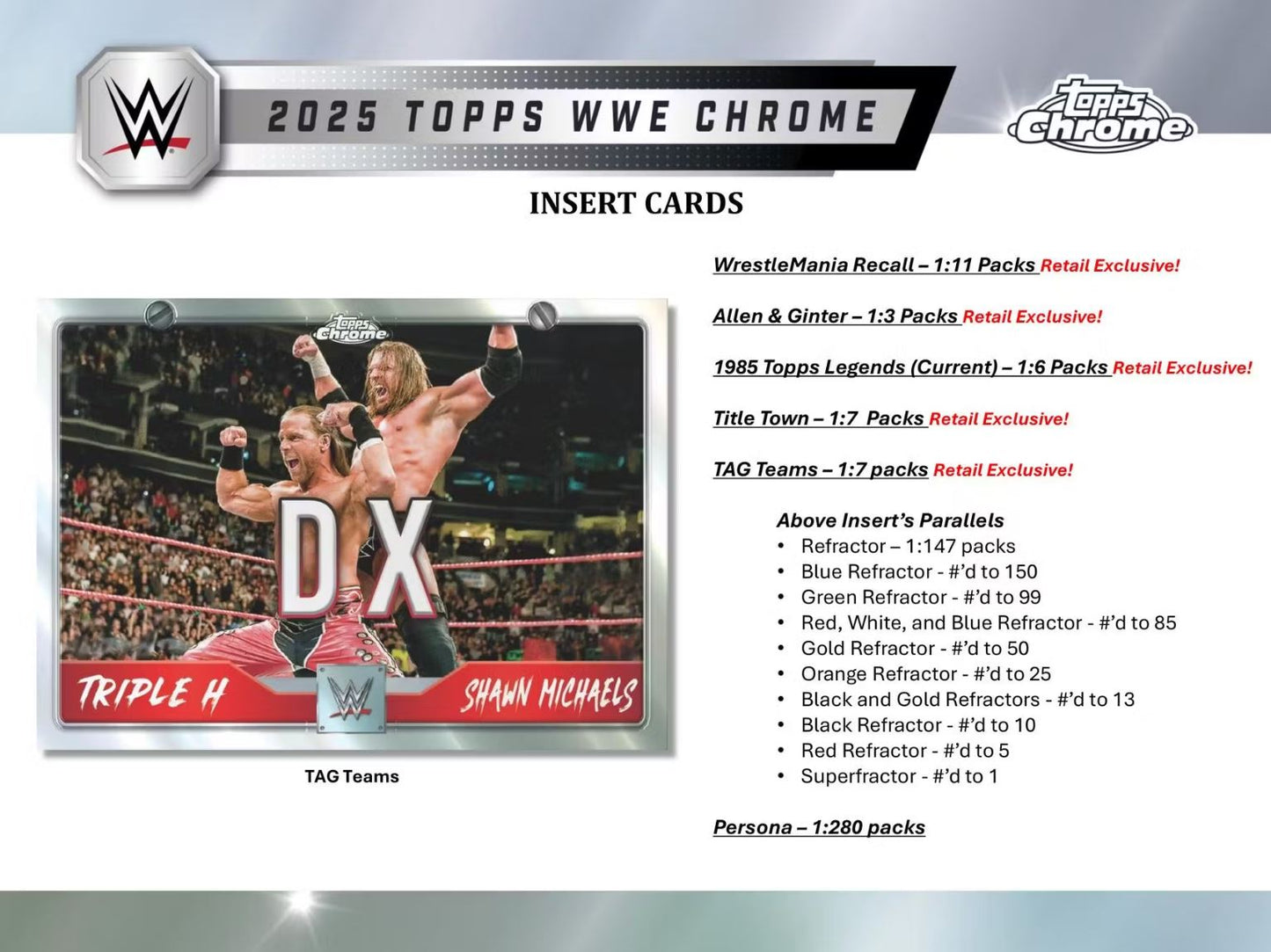 2025 Topps Chrome WWE Blaster Box