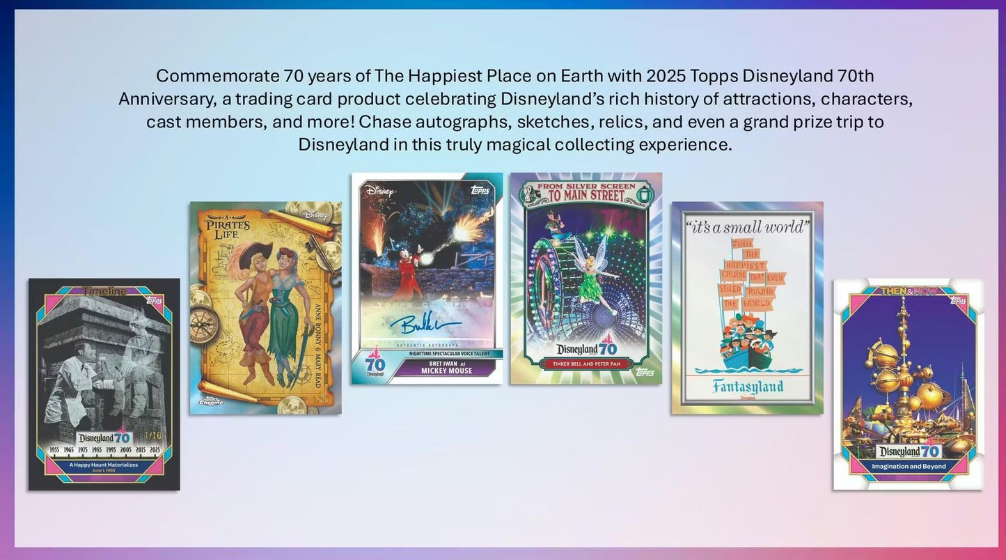 2025 Topps Disneyland 70th Anniversary Hobby Box