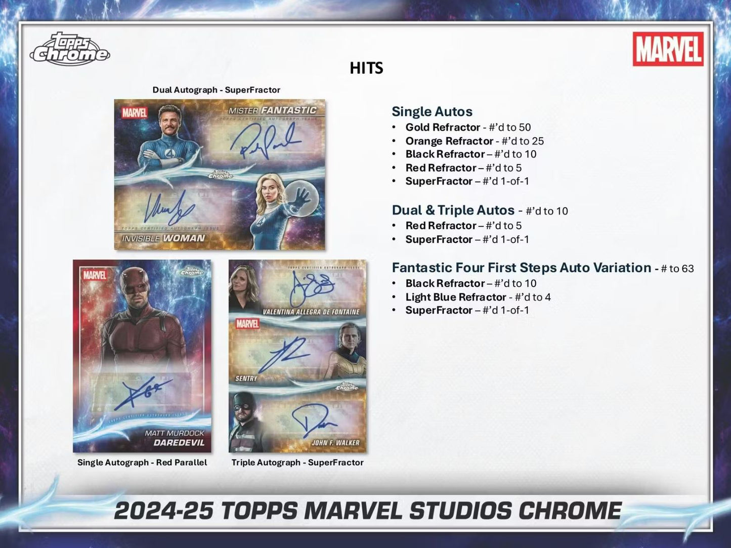 2025 Topps Chrome Marvel Studios Hobby Box