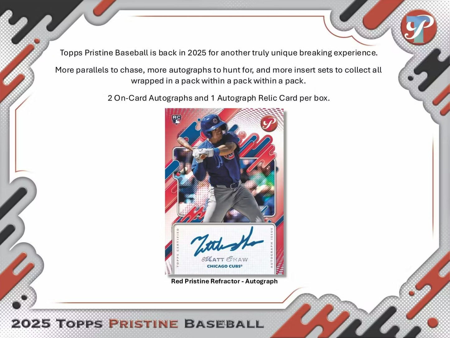 2025 Topps Pristine Baseball Hobby Box