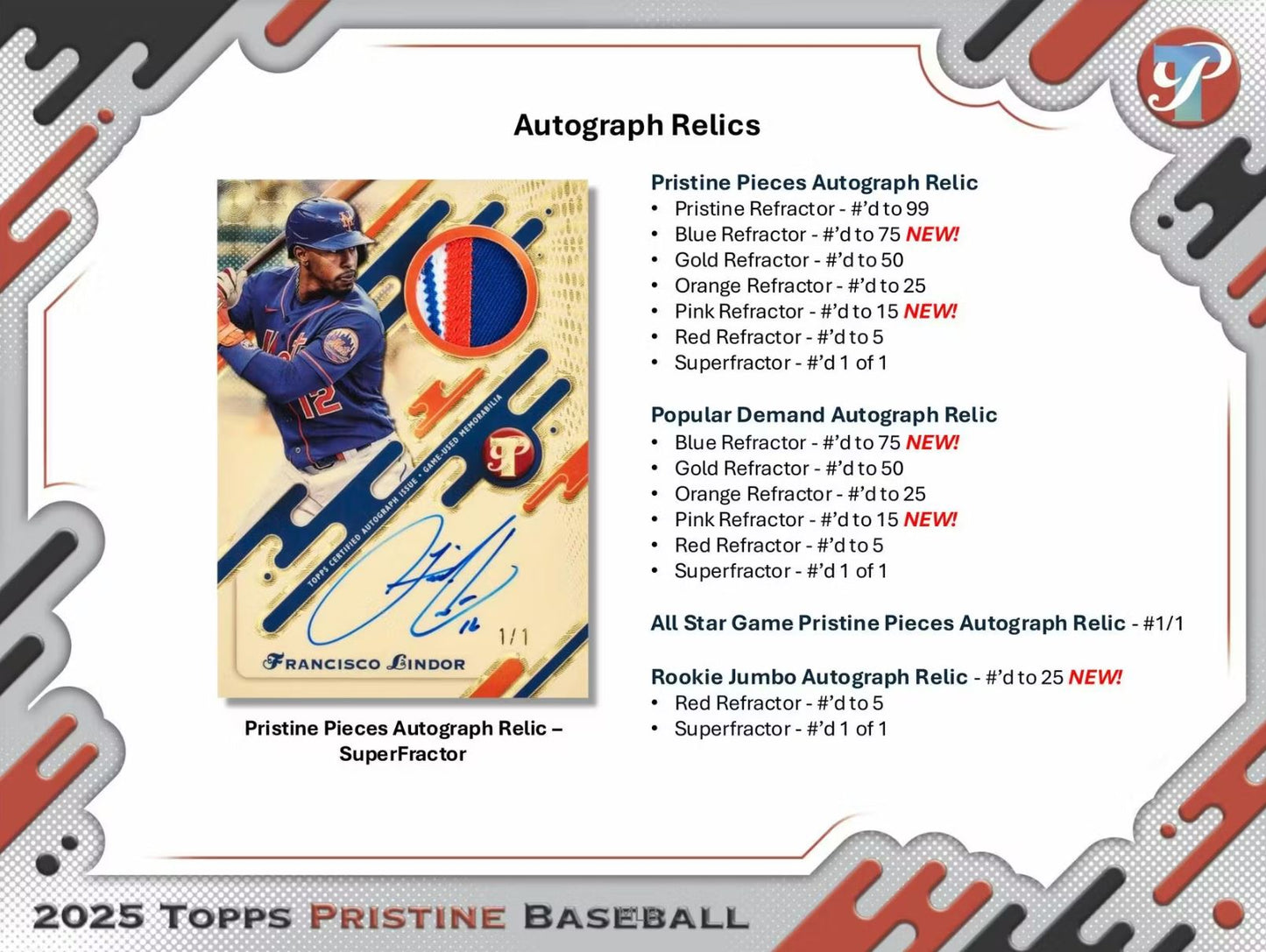 2025 Topps Pristine Baseball Hobby Box