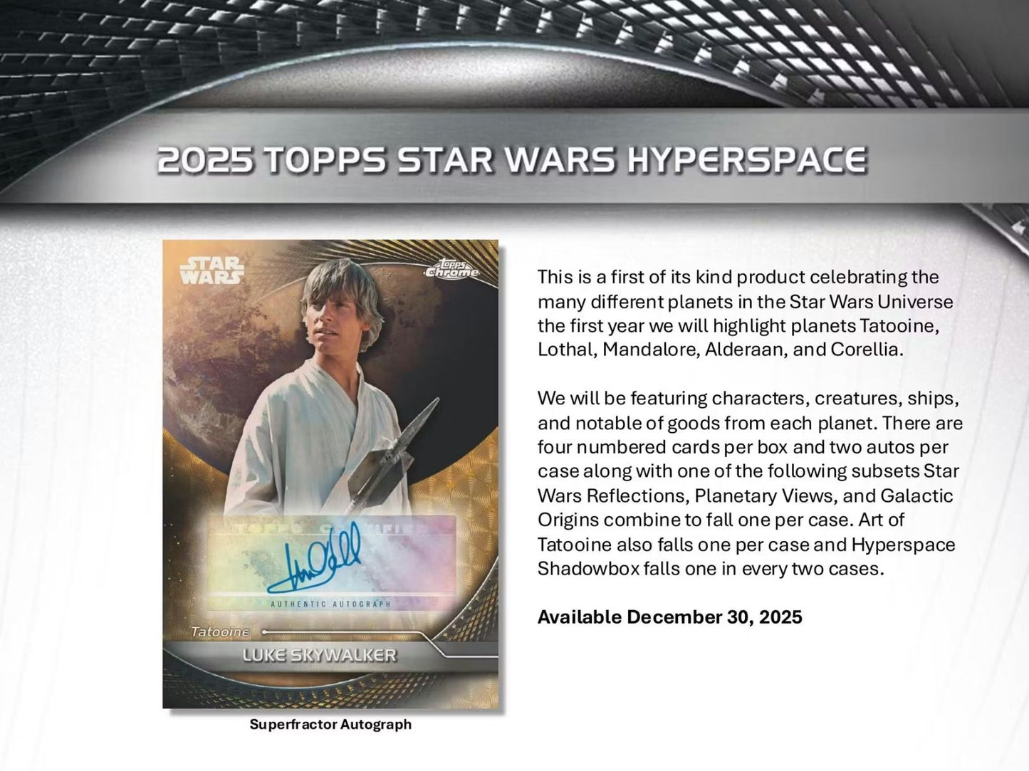 2025 Topps Star Wars Hyperspace Hobby Box