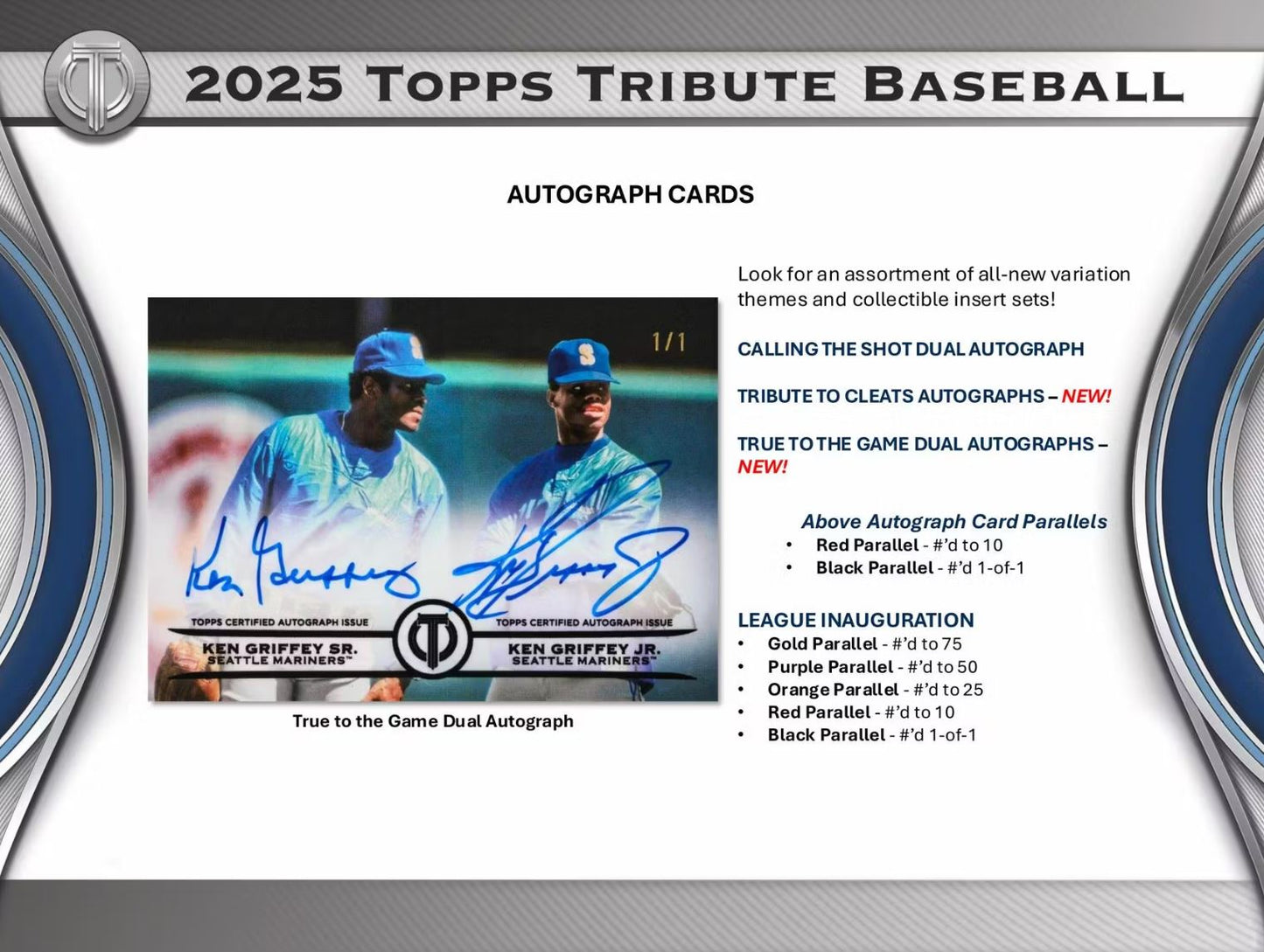 2025 Topps Tribute Baseball Hobby Box