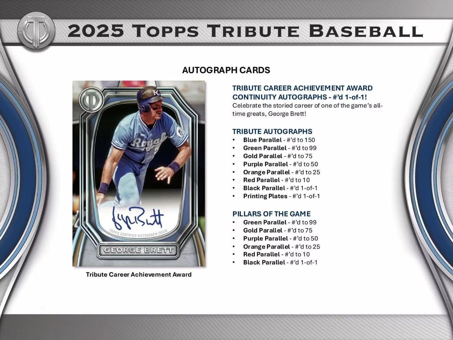 2025 Topps Tribute Baseball Hobby Box