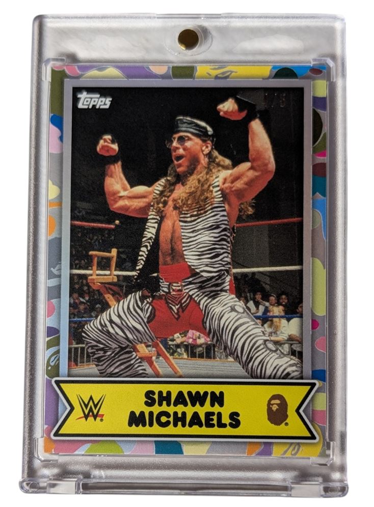 2025 Topps WWE x Bape Shawn Michaels Multicolor Camo #'d 4/5