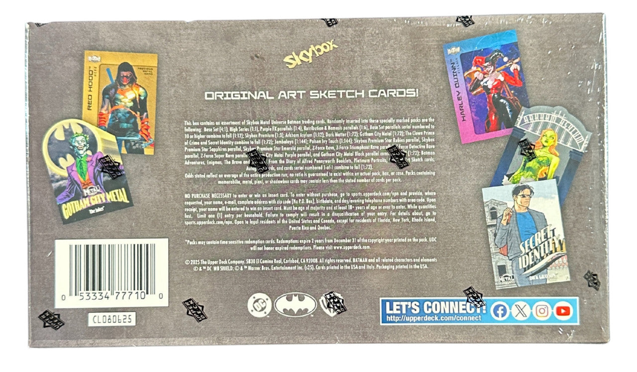 2025 Upper Deck Batman Skybox Metal Universe Hobby Box