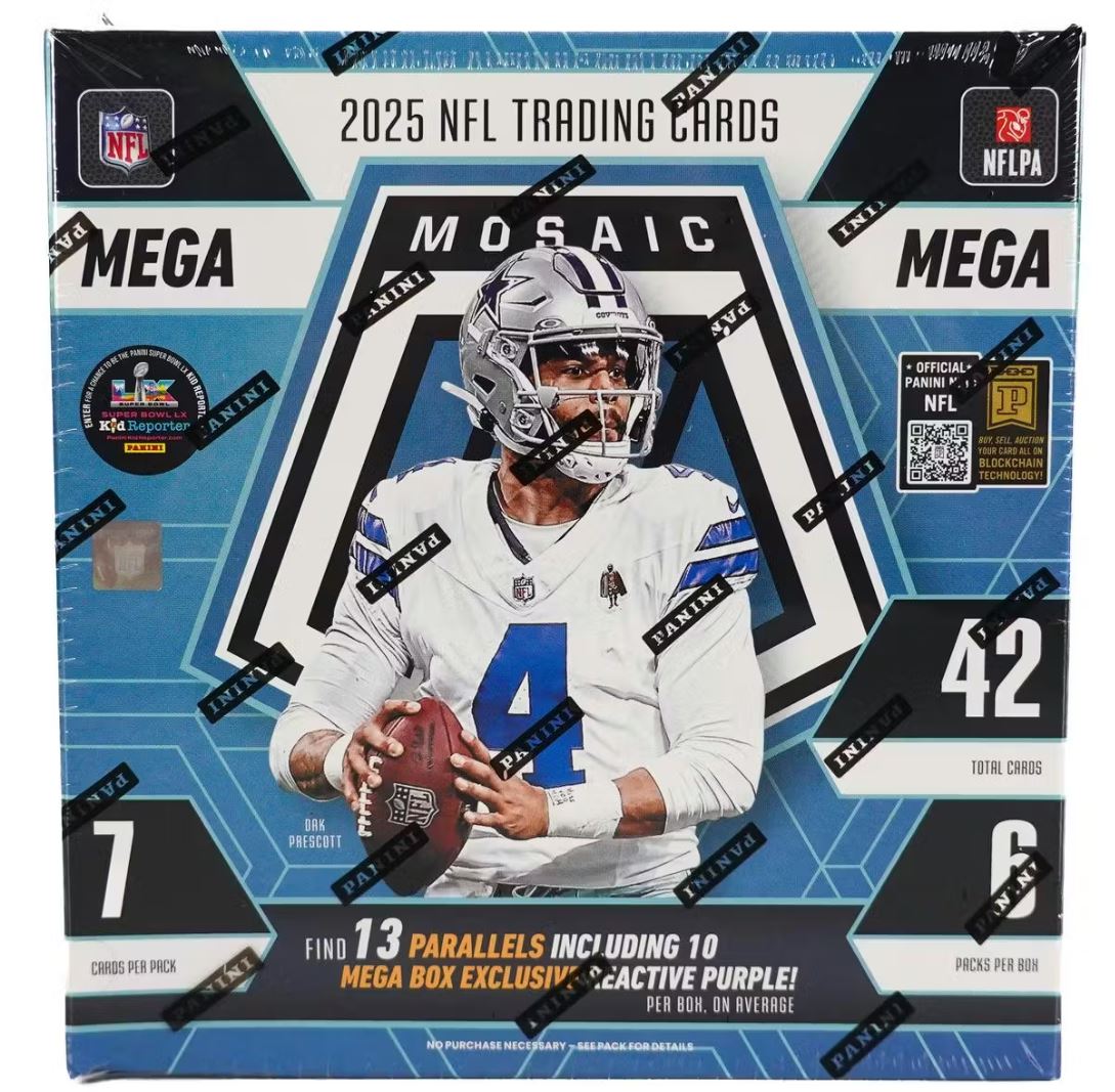 2025 Panini Mosaic Football Mega Box (Reactive Purple Parallels)