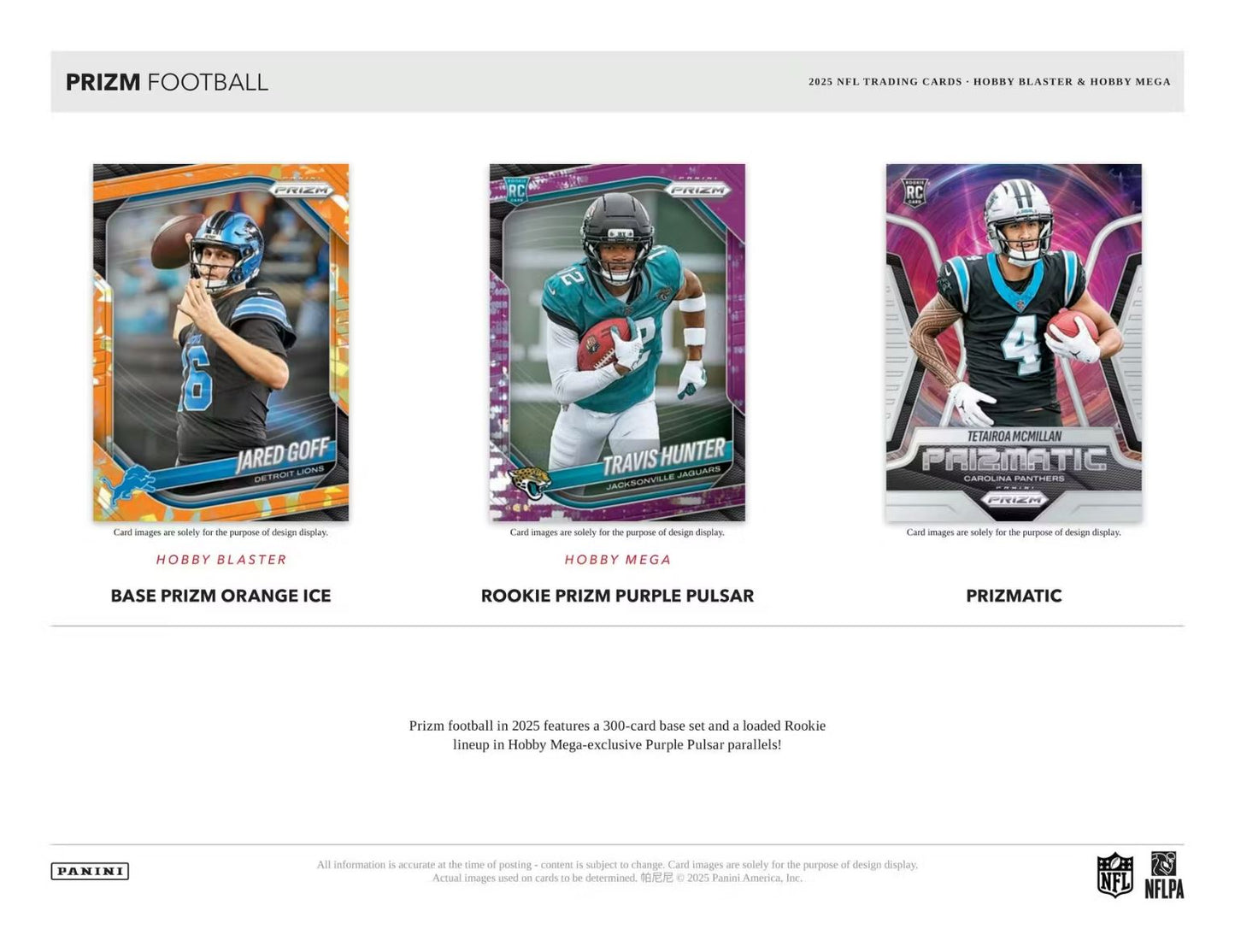 2025 Panini Prizm Football Hobby Mega Box (Purple Pulsar Prizm's)