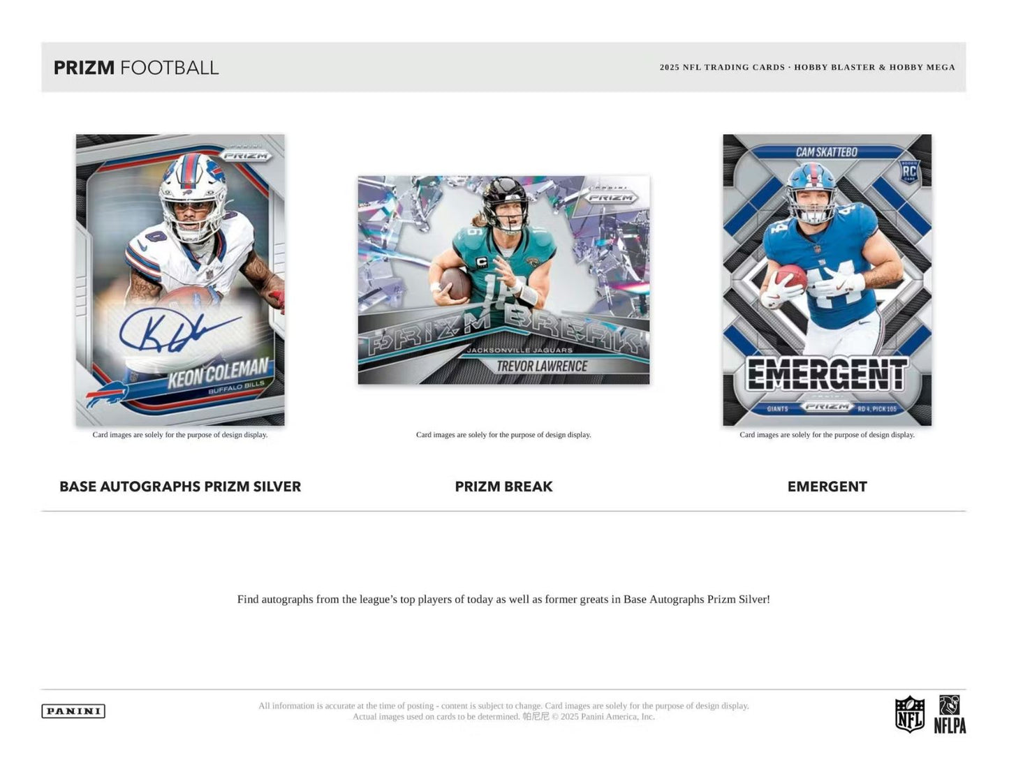 2025 Panini Prizm Football Hobby Mega Box (Purple Pulsar Prizm's)
