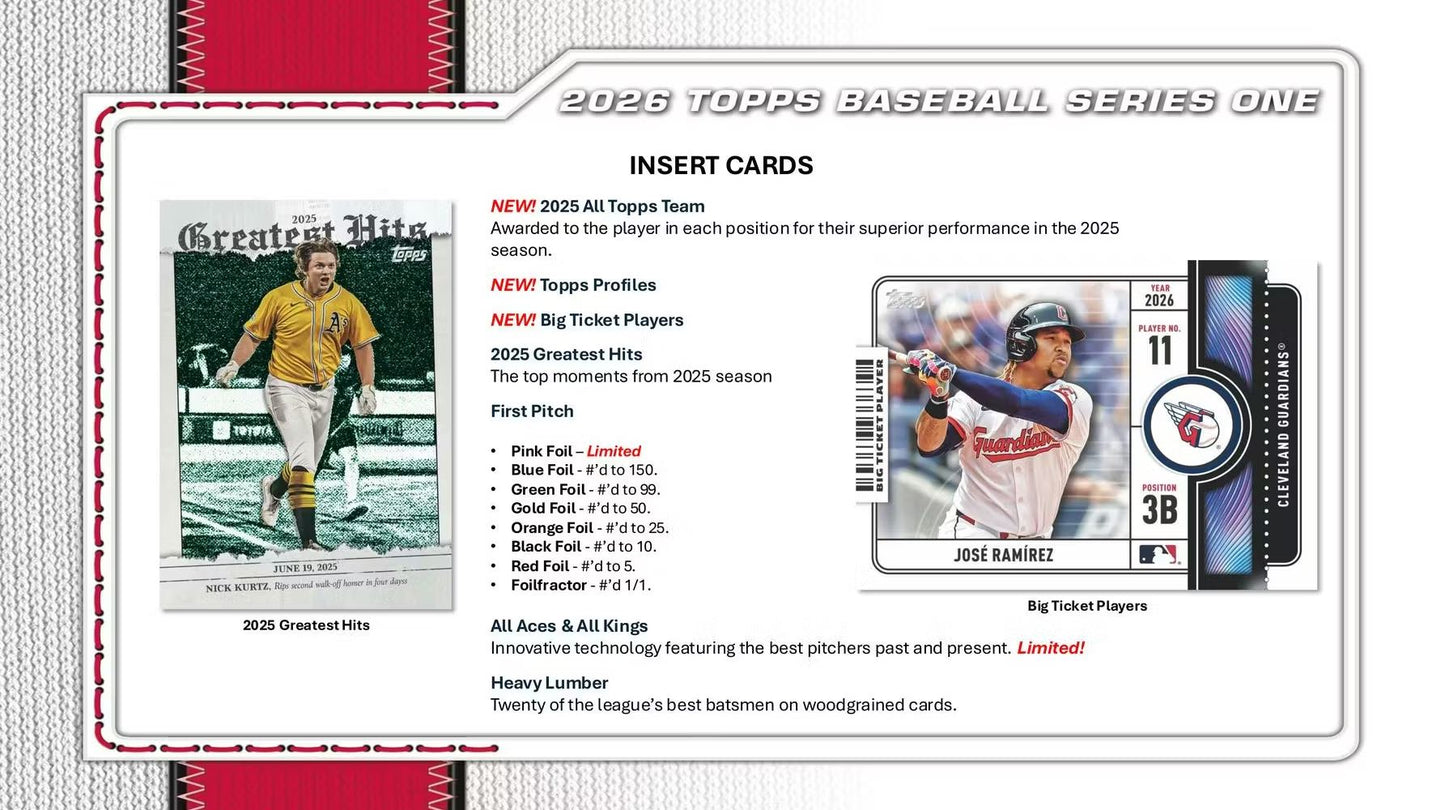 2026 Topps Series 1 Baseball Jumbo Box