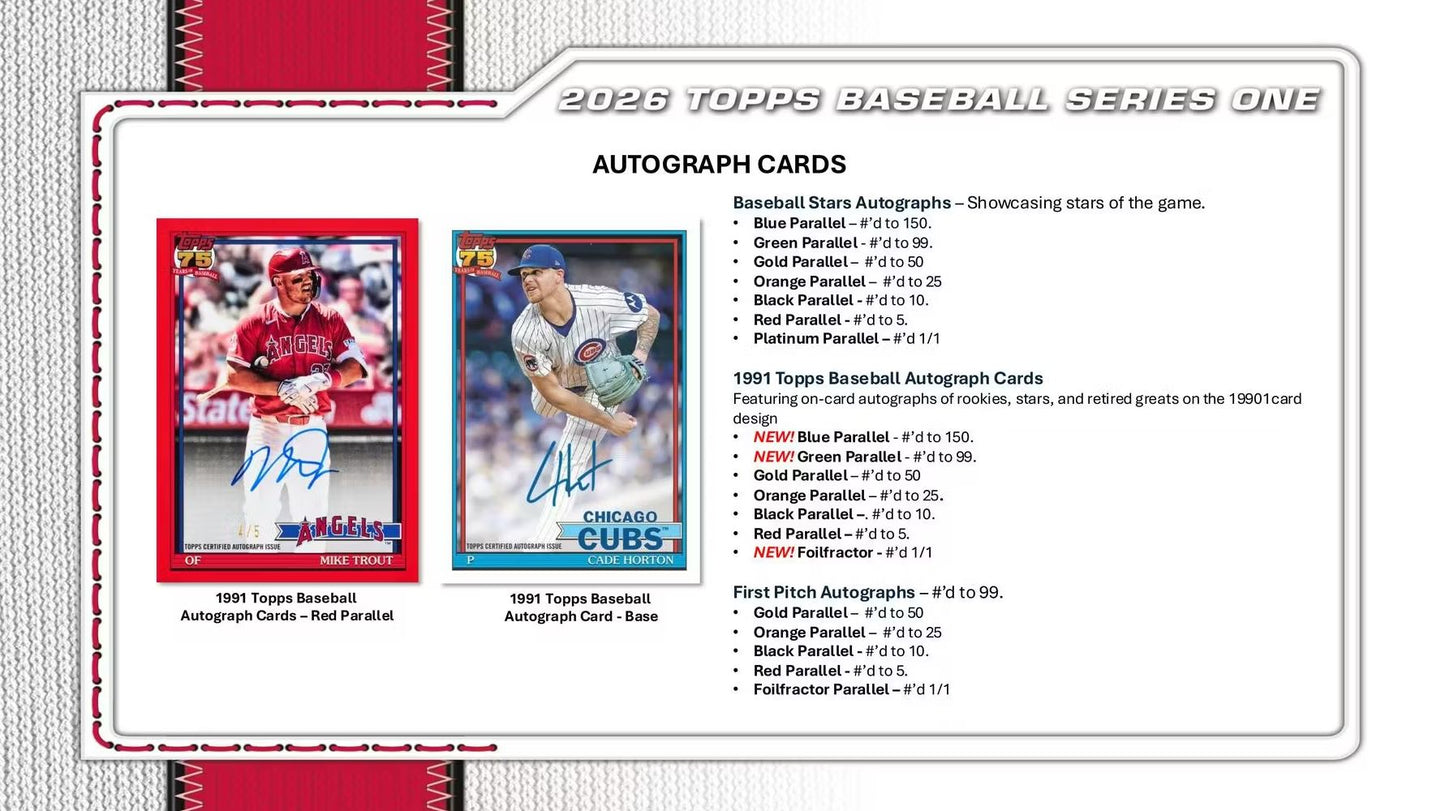 2026 Topps Series 1 Baseball Jumbo Box