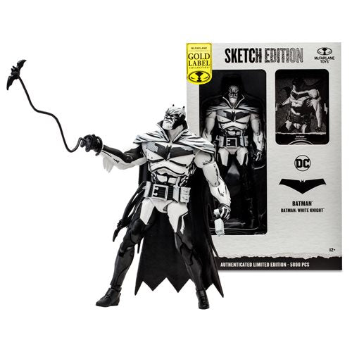 DC Multiverse White Knight Sketch Edition Gold Label 7" Action Figure EE Exclusive