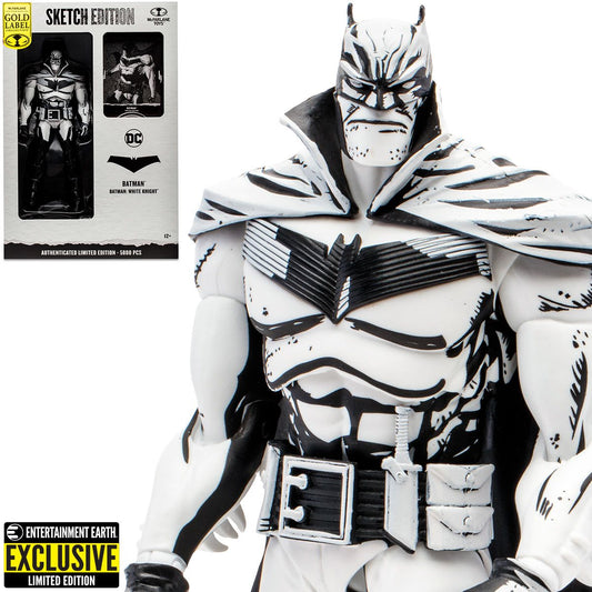 DC Multiverse White Knight Sketch Edition Gold Label 7" Action Figure EE Exclusive