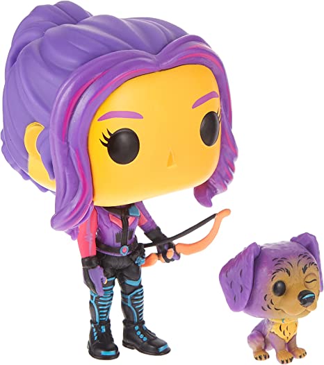 Funko POP! Marvel - Kate Bishop & Lucky (Blacklight) Target Exclusive # 1212