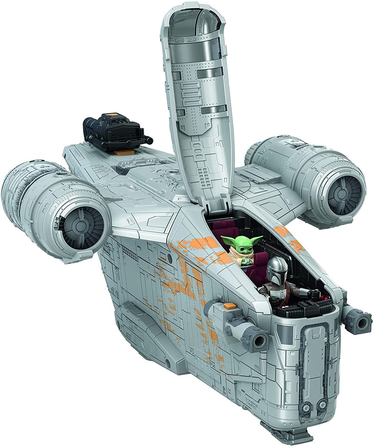 Star Wars Mission Fleet The Mandalorian The Child Razor Crest Outer Rim Run Deluxe Vehicle with 2.5-Inch-Scale Figure