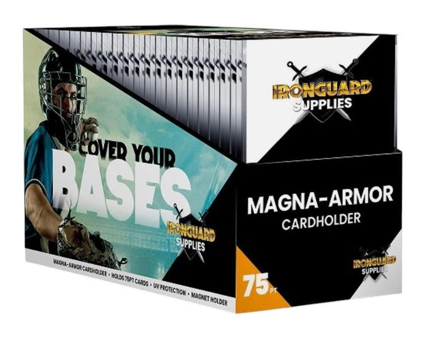 Ironguard One-Touch 75pt Magnetic Card Holder Display Box (20 Count)