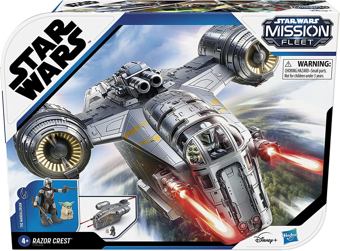 Star Wars Mission Fleet The Mandalorian The Child Razor Crest Outer Rim Run Deluxe Vehicle with 2.5-Inch-Scale Figure