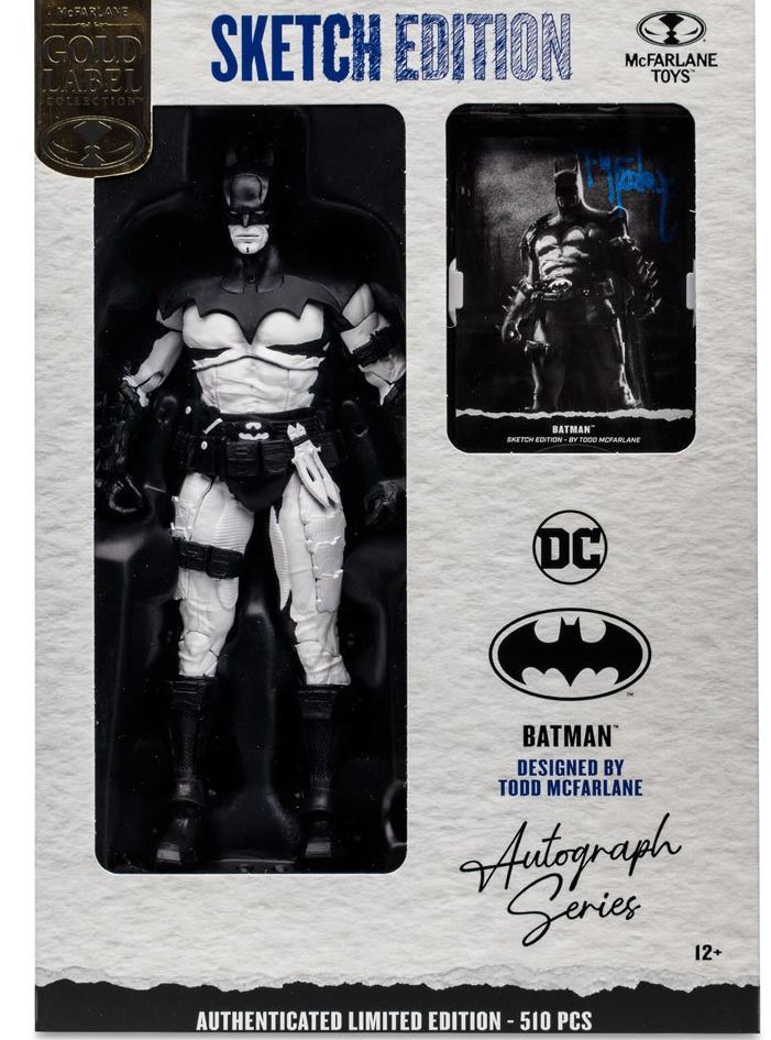 DC Multiverse Batman Sketch Edition Gold Label 7" Action Figure EE Exclusive
