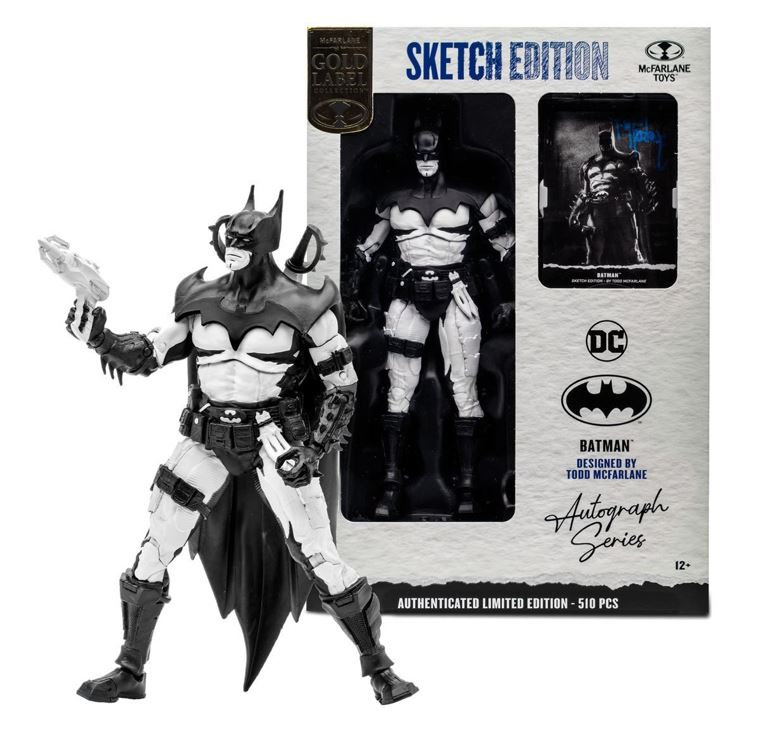 DC Multiverse Batman Sketch Edition Gold Label 7" Action Figure EE Exclusive
