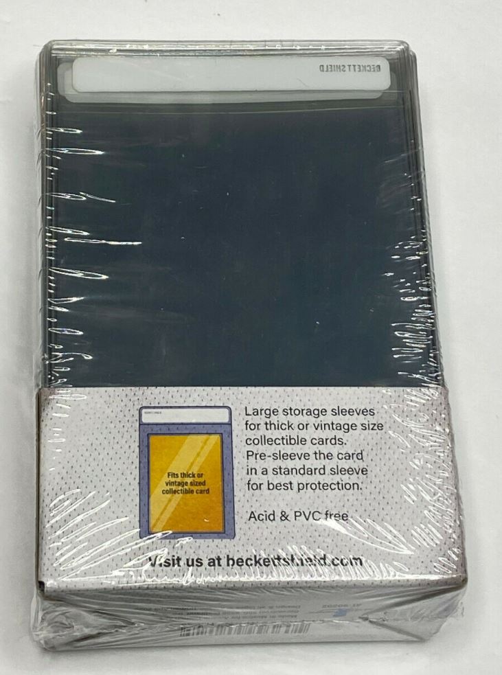 Beckett Shield Large Size Card Storage Sleeves (Semi Rigid)