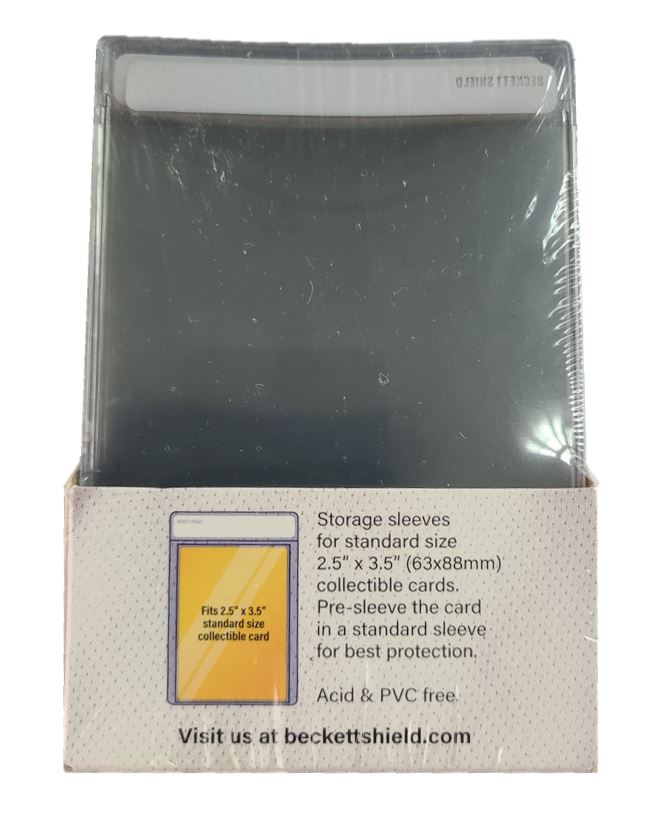 Beckett Shield Storage Sleeves Standard Size (Semi Rigid)