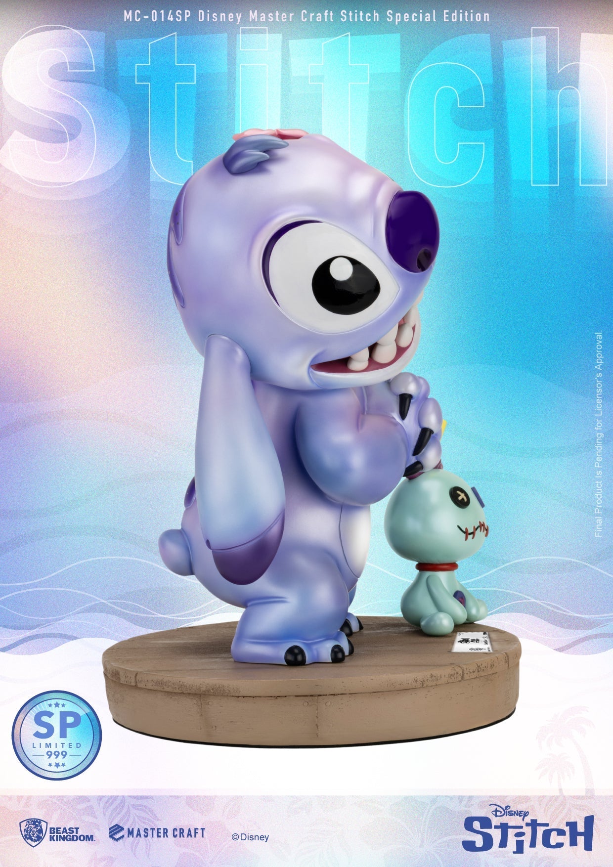 Beast Kingdom Master Craft Disney Stitch with Scrump Limited Edition Figure