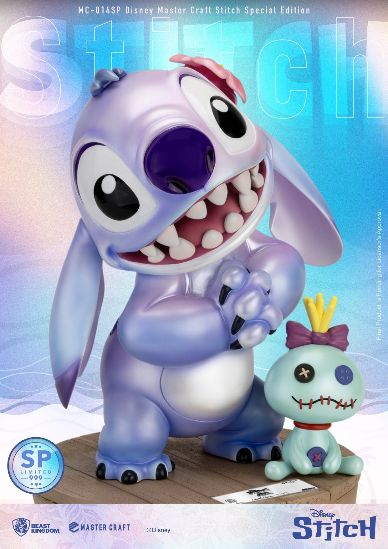 Beast Kingdom Master Craft Disney Stitch with Scrump Limited Edition Figure