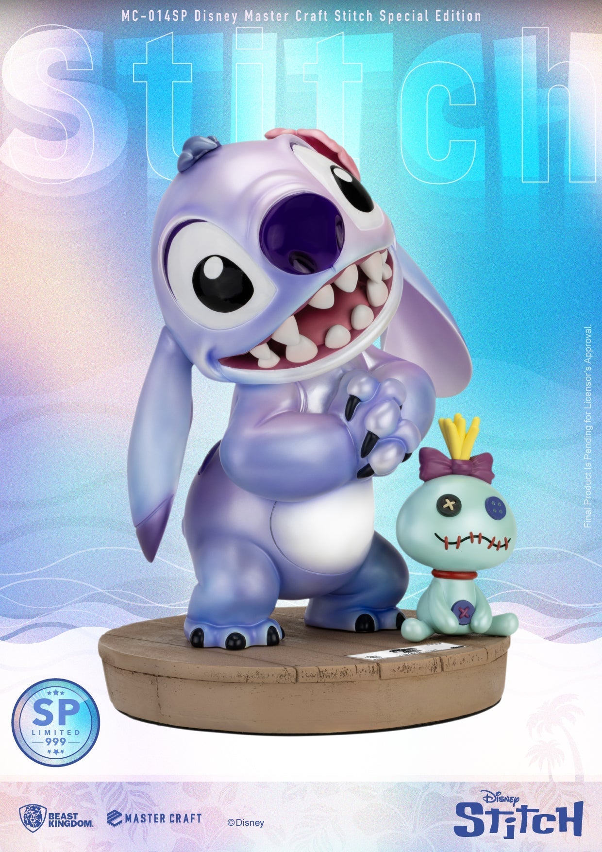 Beast Kingdom Master Craft Disney Stitch with Scrump Limited Edition Figure