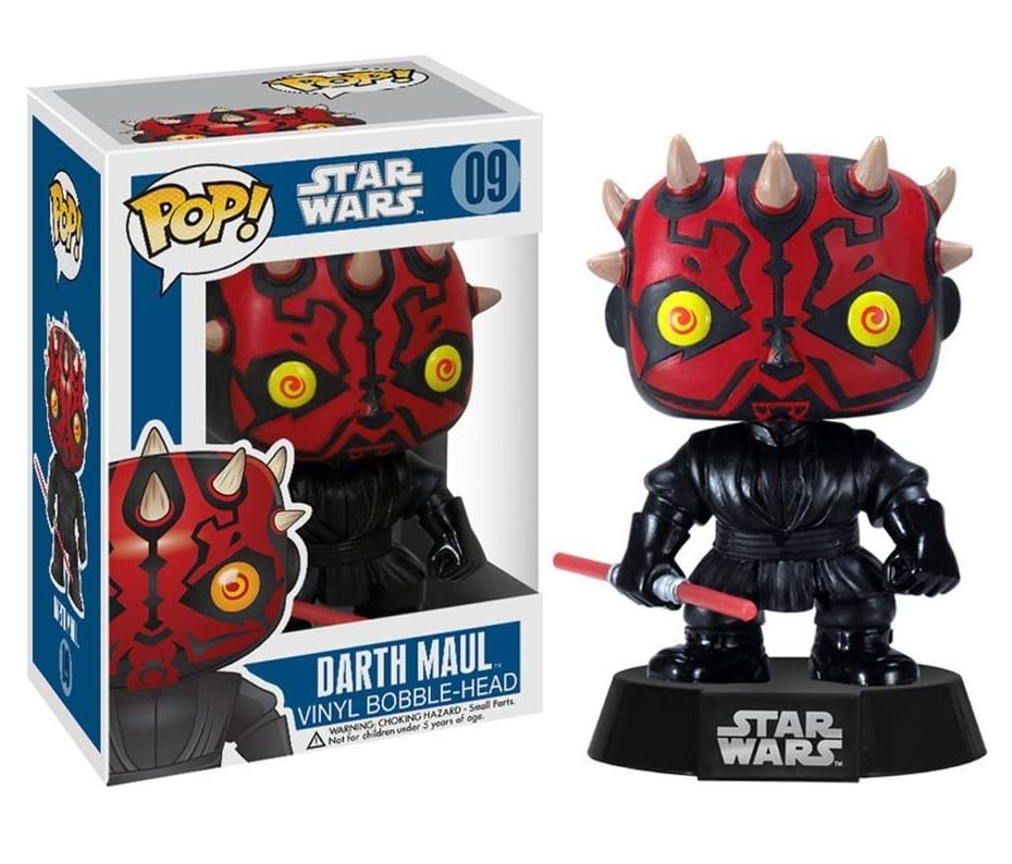 Funko Pop Star Wars Episode I: The Phantom Menace - Darth Maul #09 Vinyl Figure (Bundled with Pop Box Protector Case)