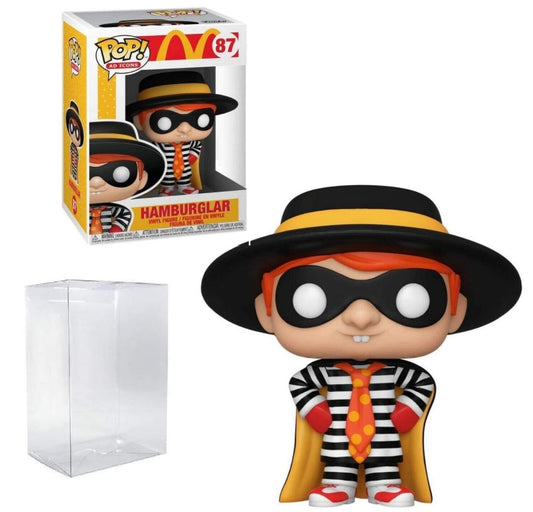 Funko Pop Hamburglar Pop Ad Icons McDonalds Vinyl Figure # 87 (Includes Funko Pop # 02 Protective Case)