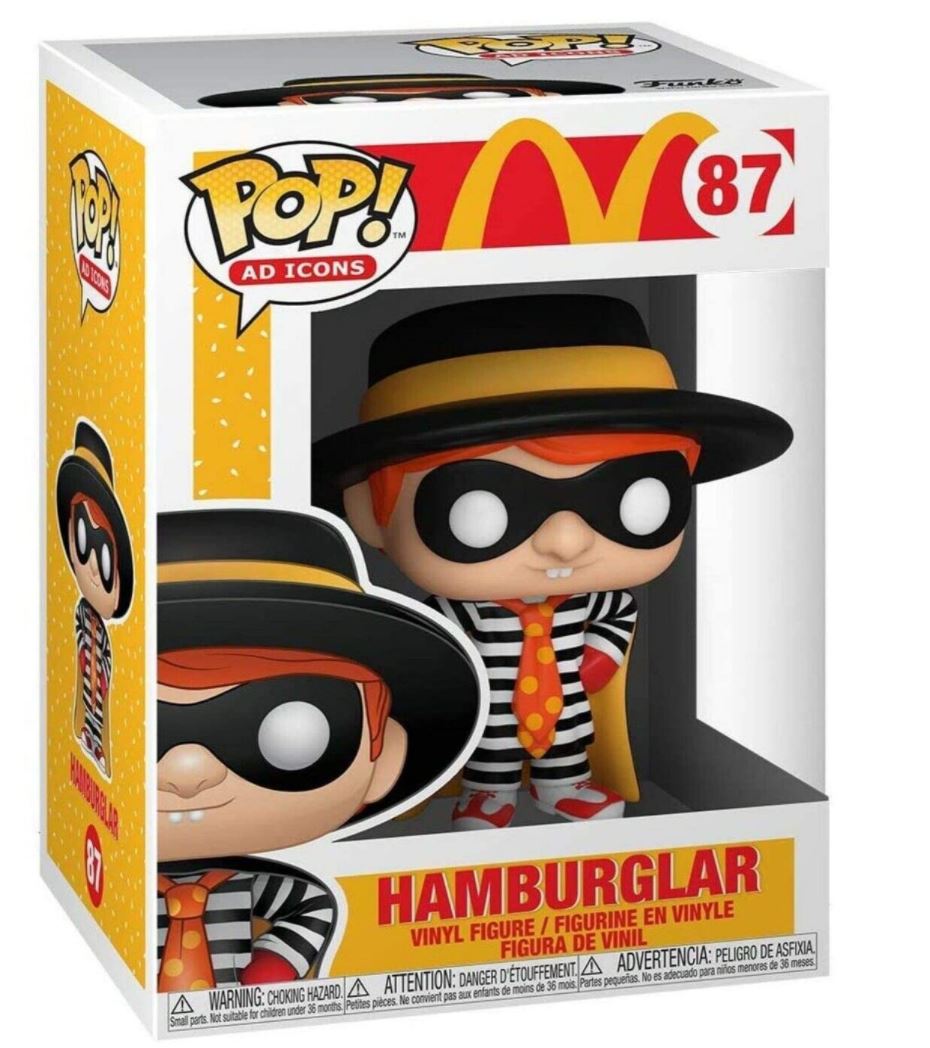 Funko Pop Hamburglar Pop Ad Icons McDonalds Vinyl Figure # 87 (Includes Funko Pop # 02 Protective Case)